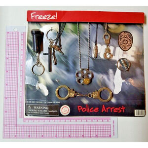 Vintage Vending Display Board Freeze Police Arrest 0345